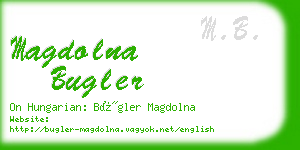 magdolna bugler business card